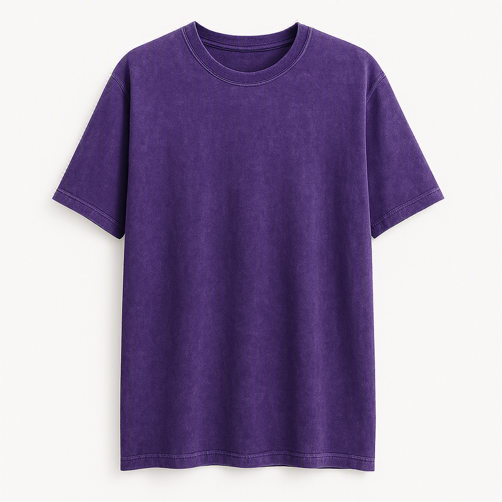 NOLA ACID WASH SHIRT-SLEEVE TEE