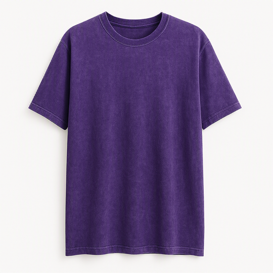 NOLA ACID WASH SHIRT-SLEEVE TEE