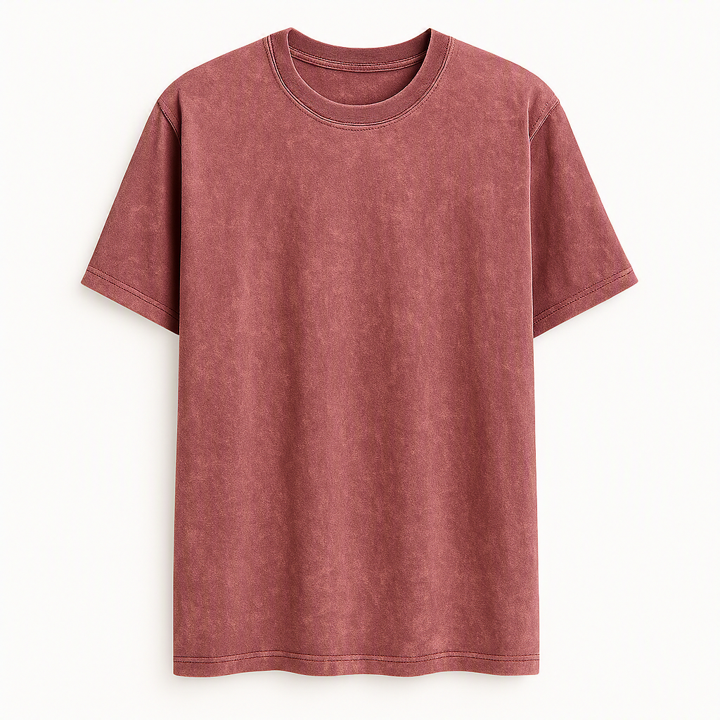 NOLA ACID WASH SHIRT-SLEEVE TEE