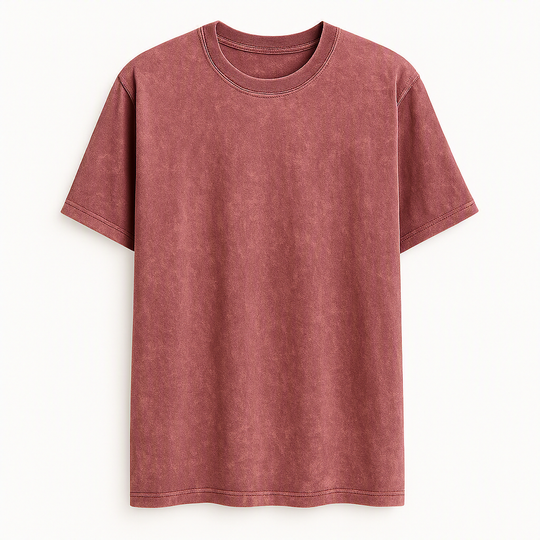 NOLA ACID WASH SHIRT-SLEEVE TEE