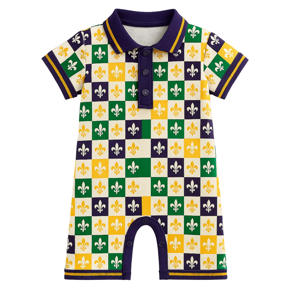 MARDIGRAS INFANT ROMPER