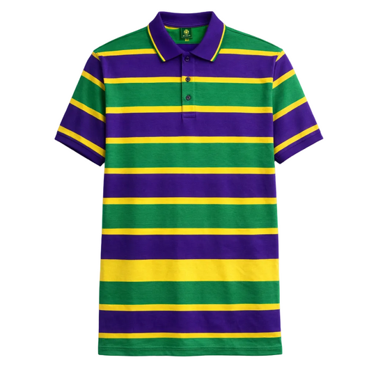 MARDIGRAS POLO SHIRTS S-SLEEVES