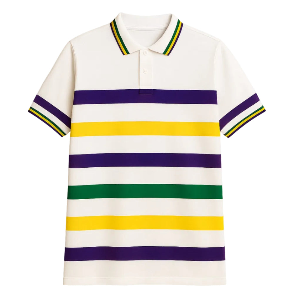 MARDIGRAS POLO SHIRTS S-SLEEVES