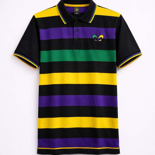 MARDIGRAS POLO SHIRTS S-SLEEVES