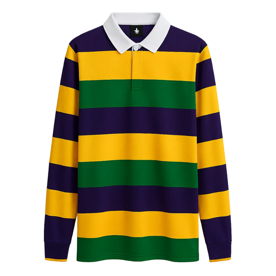 MARDIGRAS POLO SHIRTS L-SLEEVES