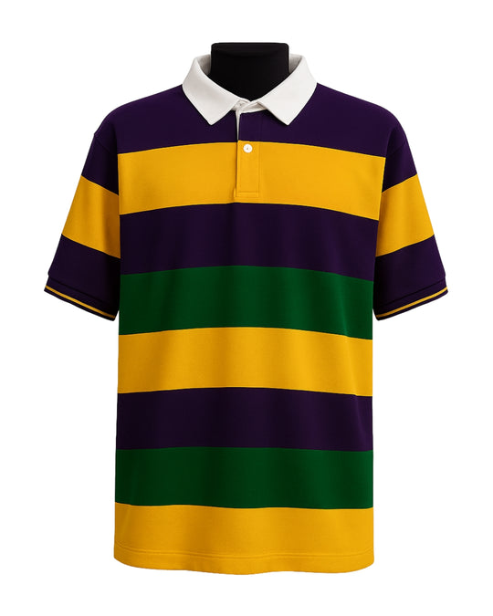 MARDIGRAS POLO SHIRTS S-SLEEVES