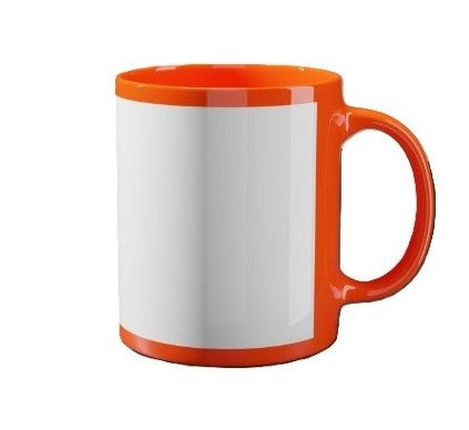 SUBLIMATION WHITE PATCH MUG 11OZ