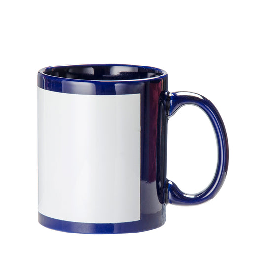 SUBLIMATION WHITE PATCH MUG 11OZ