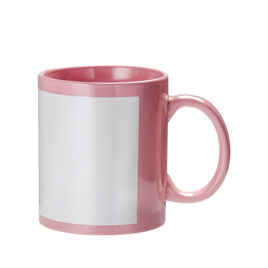 SUBLIMATION WHITE PATCH MUG 11OZ