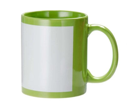 SUBLIMATION WHITE PATCH MUG 11OZ