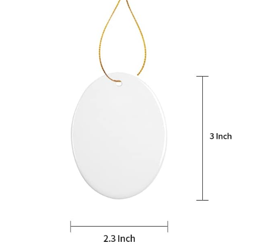 Sublimation Blank Ceramic Ornaments