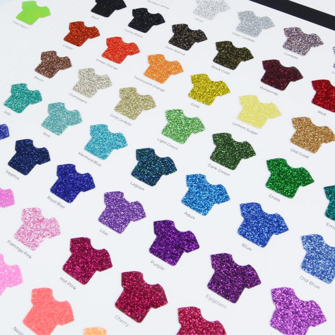 NOLA GLITTER FLEX HTV VINYL (SHEET, YARD & 5 YARDS)
